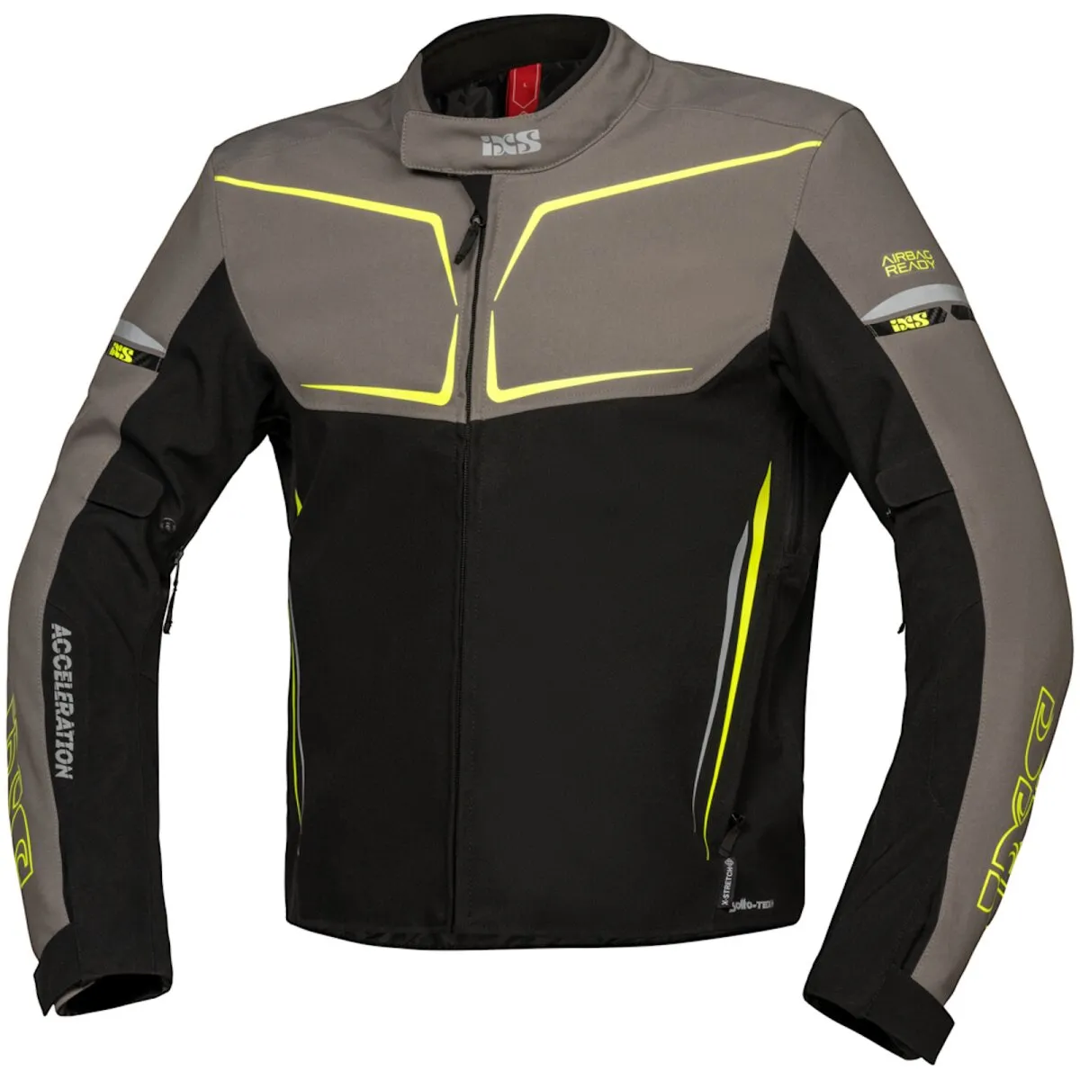 iXS TS-Pro ST+ Textiljacke Herren schwarz / grau / fluo-gelb M