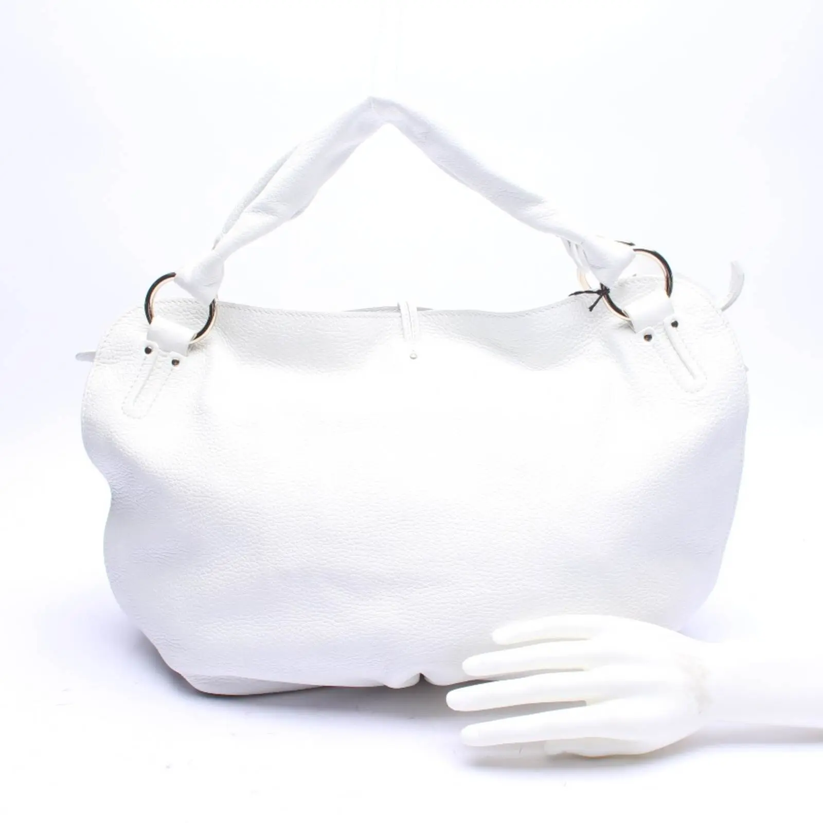 Schultertasche Weiß