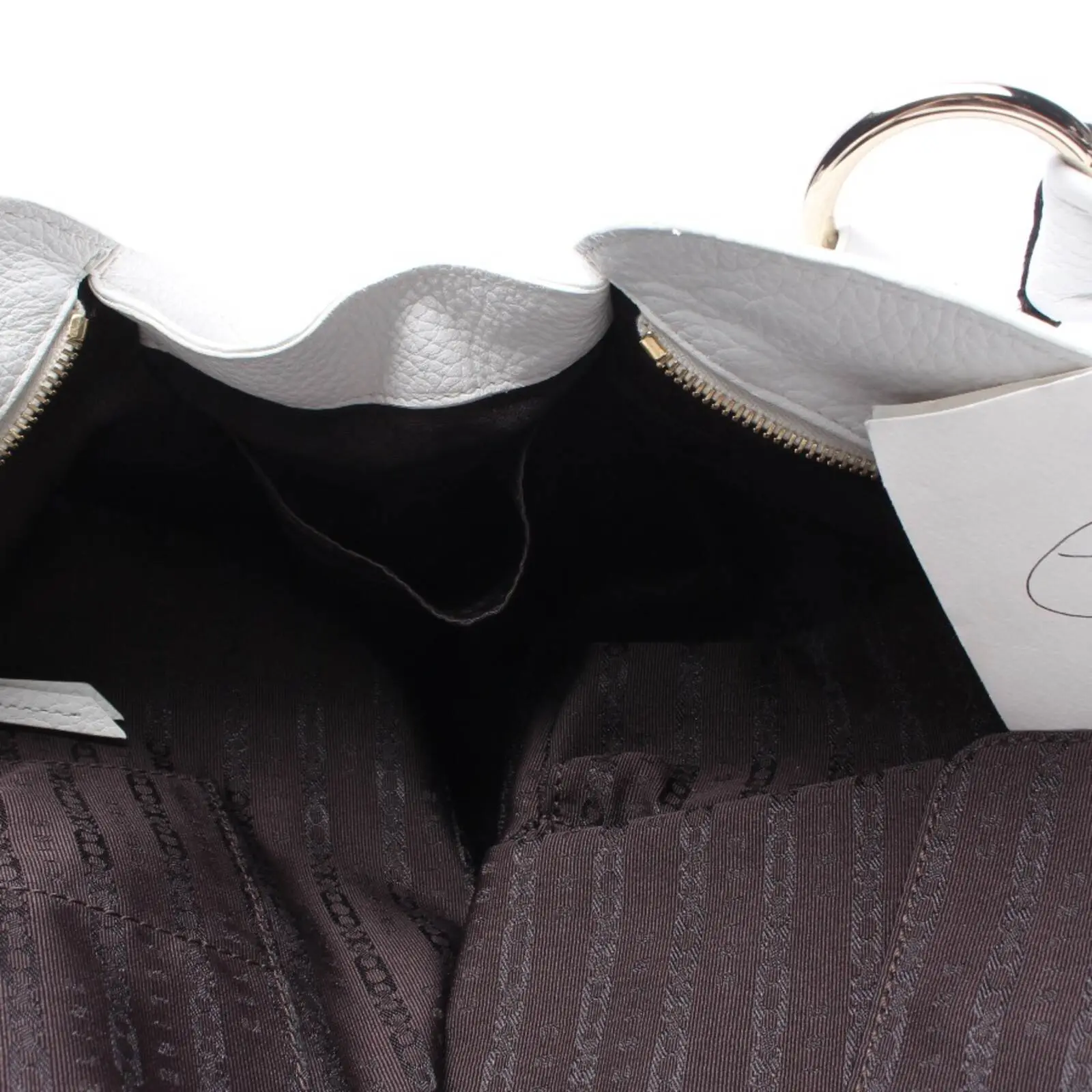 Schultertasche Weiß